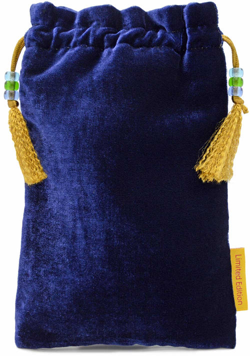 Tarot bag, silk velvet tarot pouch with beetle print