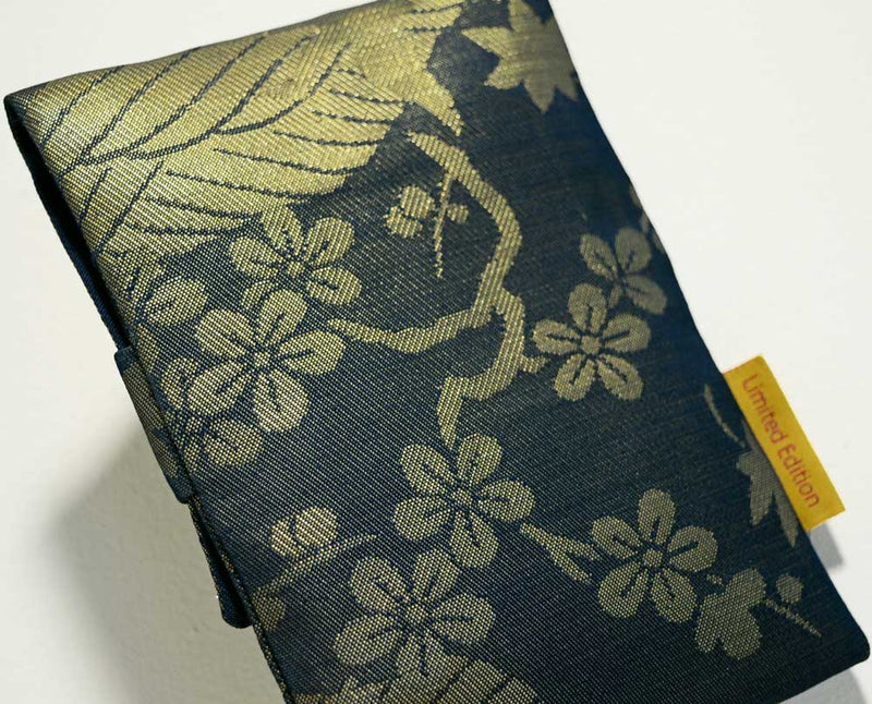 Vintage silk tarot pouch, unique tarot bag made from obi belt