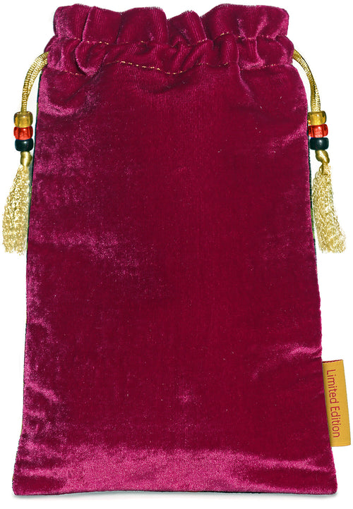 Printed velvet tarot pouch, dragon tarot bag by Baba Studio / BabaBarock