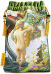 Devil tarot card bag, Victorian Romantic Tarot pouches, silk velvet drawstring