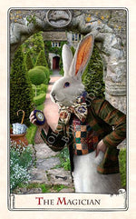  The White Rabbit "I'm late!" art doll based on The Magician from The Alice Tarot by Baba Studio.