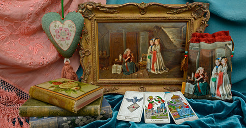 Illustrated tarot cards. books. embroideries, bags - handmade, vintage ...