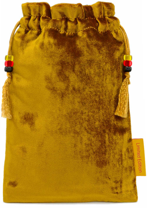 The Bohemian Cats Theatre Tarot, Wheel of Fortune - bag in bronze silk velvet