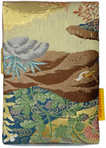 Birds & Flowers - Japanese vintage silk foldover pouch