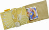 Gold and Silver Petals - Japanese vintage silk foldover pouch