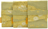 Golden Blossoms and Waves - Japanese vintage silk foldover pouch