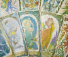 bababarock tarot, tarot cards, queen of cups, fantastic creatures tarot, indie tarot, mythical creatures, unicorns, centaurs