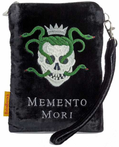 Skull bag, tarot pouch, Gothic style, Halloween bags by Baba Studio / BabaBarock