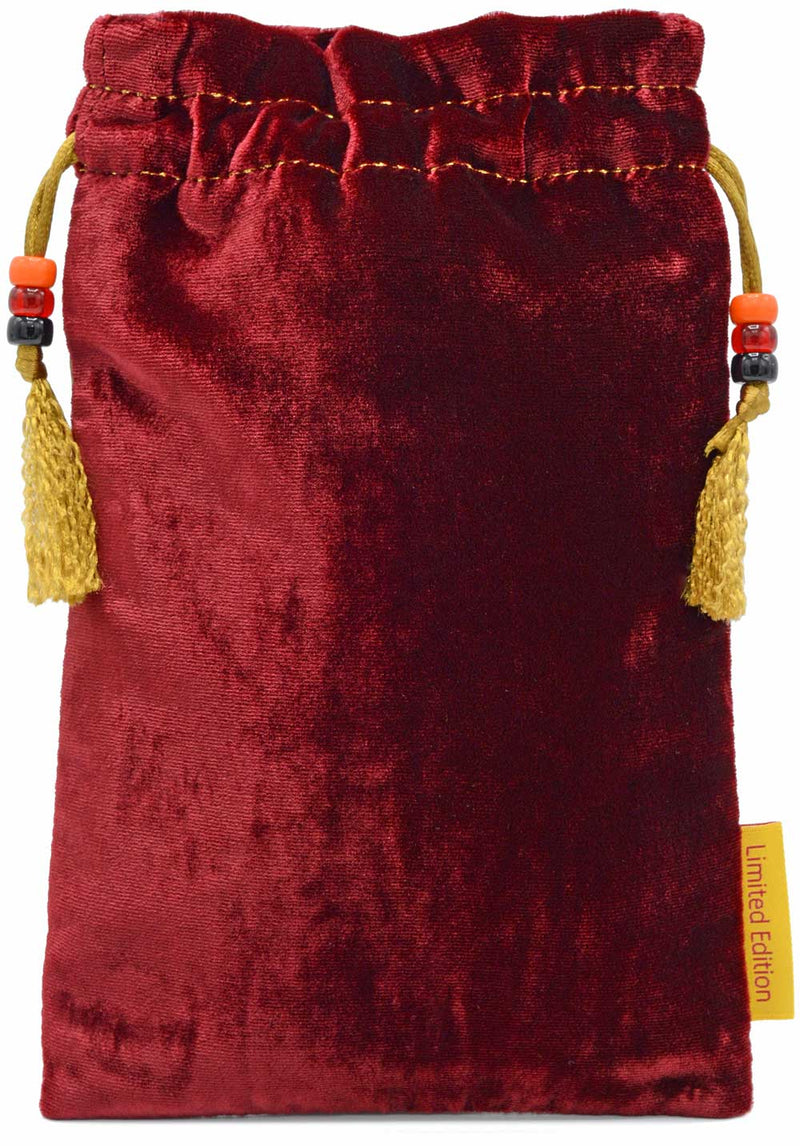 Bohemian Cats, The Tarot Reader — limited edition bag with rich red silk velvet