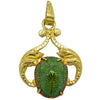 Antique scarab beetle pendant.