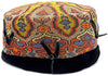 Vintage beaded, embroidered hat. Paisley pattern.