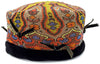 Embroidered beaded hat with paisley pattern. Vintage.