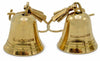 Antique drop gold bell earrings