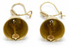 Antique drop gold bell earrings