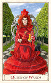 The Red Queen, chess, Alice Tarot, Looking Glass, Alice's adventures in Wonderland, Queen of Wands