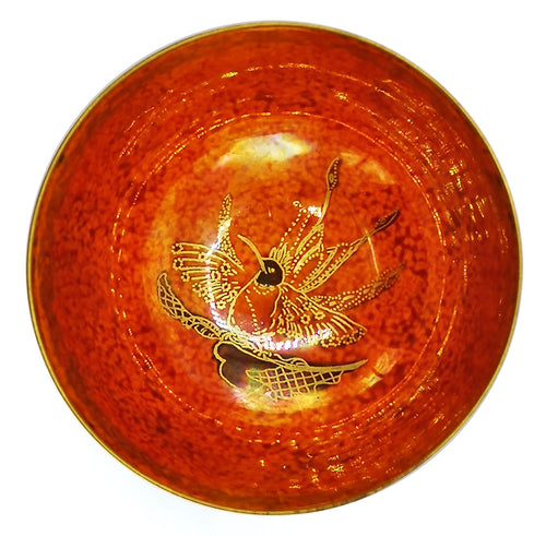 Antique Wedgwood bowl, Fairyland Lustre Makeig Jones hummingbird