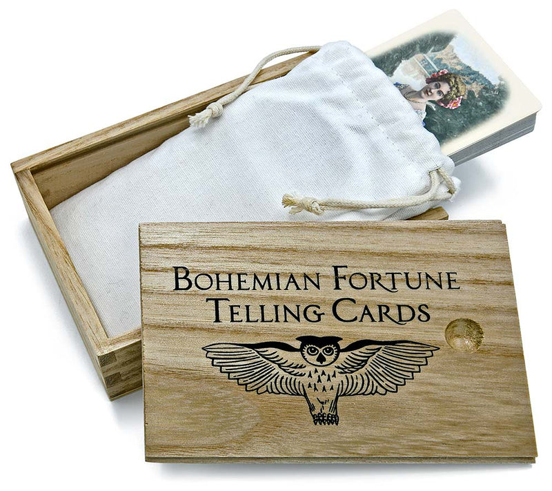 Wooden box - Bohemian Fortune Telling Cards deck