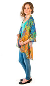 Celtic Dances, pure silk-satin scarf/wrap. - Baba Store - 4
