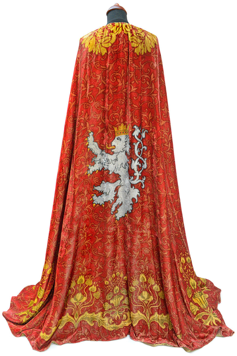 The Bohemian cloak. Art Nouveau patterns with optional Bohemian Lion on the back. Special order only. - Baba Store - 2
