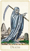 Death card from fortune-telling deck from Baba Studio / BabaBarock - based on antique oracle deck