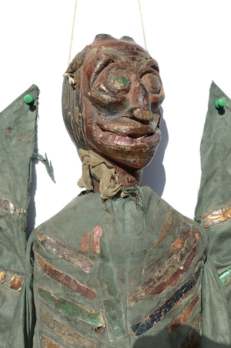 gothic, antique toy, old devil puppet, marionette, devil marionette, tiller clowes, english marionette, wooden, carved, marionette collection