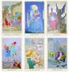 The Fantastic Menagerie Tarot showing the cold-stamping