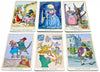 The Fantastic Menagerie Tarot photographed to show the graphic illustration clearly