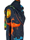 The Firebird printed scarf in viscose by Baba Studio