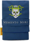 Large tarot pouch, Gothic style tarot bag in blue silk, embroidered bags by Baba Studio / BabaBarock.