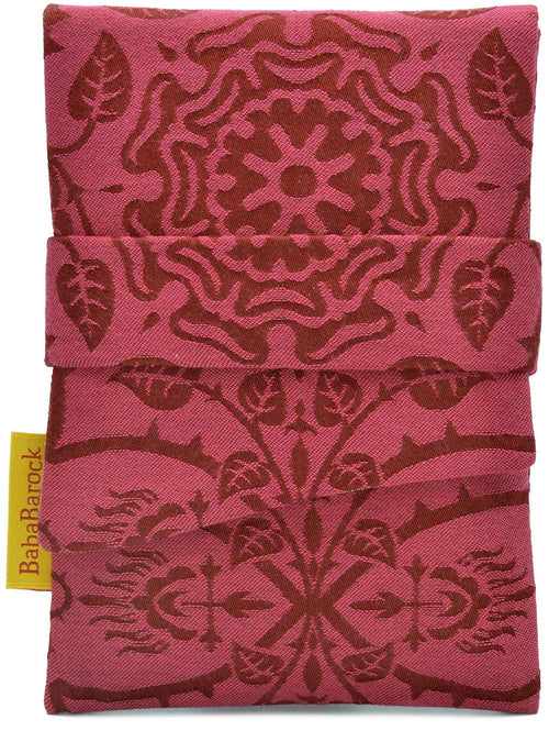 Brocade tarot bags, red tarot pouch lined in silk by Baba Studio