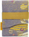 Blue Ocean Waves - Japanese vintage silk foldover pouch