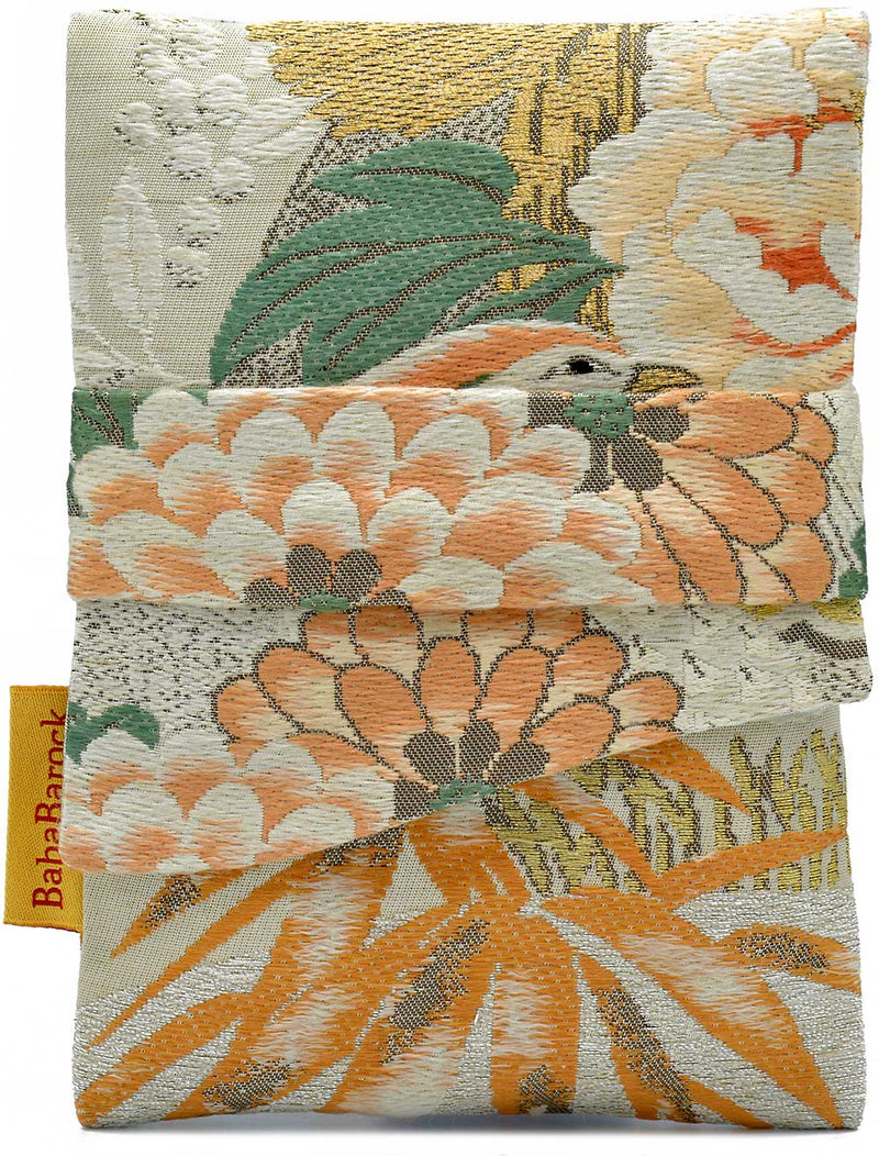 Floral brocade tarot bag, silk tarot pouch by Baba Studio  / BabaBarock
