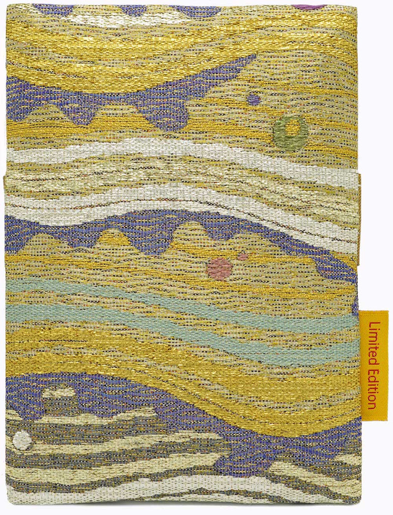 Ocean Waves - Japanese vintage silk foldover pouch