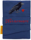 Nevermore, The Raven tarot bag, silk foldover pouch for Gothic tarot decks