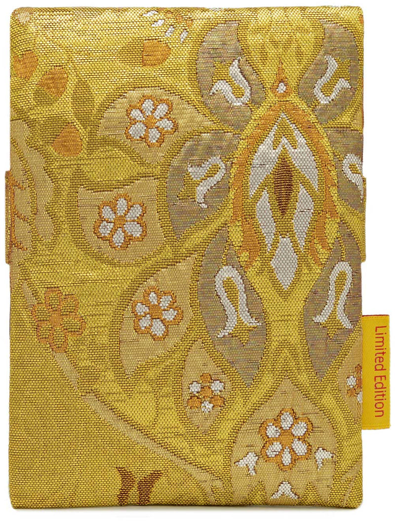 Rich Golds - Japanese vintage silk foldover pouch