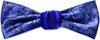 Hawkmoths at Dusk. Printed satin & silk-velvet headband - BLUE version