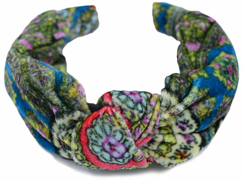 Velvet headbands, knot headband by Baba Studio / BabaBarock, luxury headpieces