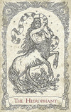 Tarotkarten, The Hierophant, Centaur, cartes des tarots, The Mythical Creatures Tarot, tarot cards, tarot deck