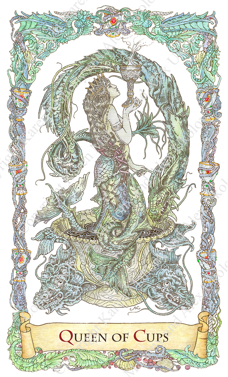 Now Sold Out. The Mythical Creatures - gilded and water-coloured 