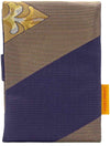 Foldover tarot pouch in vintage Japanese obi silk, tarot bag with metallics