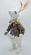 The White Rabbit - limited edition art doll by Baba Studio / BabaBarock, limited edition rabbit doll in Art Deco costume