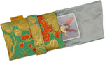 Tarot bag lined in silk, tarot pouch made from vintage obi belt