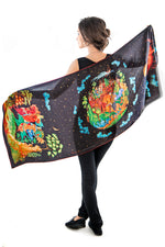 The Firebird, soft viscose scarf/wrap by Baba Store