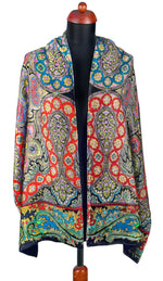 Paisley, paisley with a twist, bohemian, irish design, paisley print, silk velvet, paisley velvet