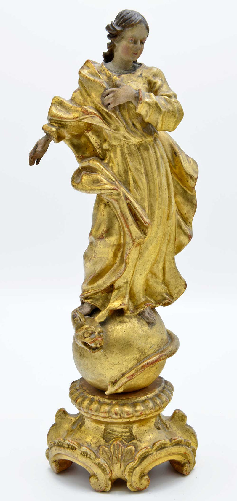 Early 18th century gilded statue of Maria Immaculata (Alpine)