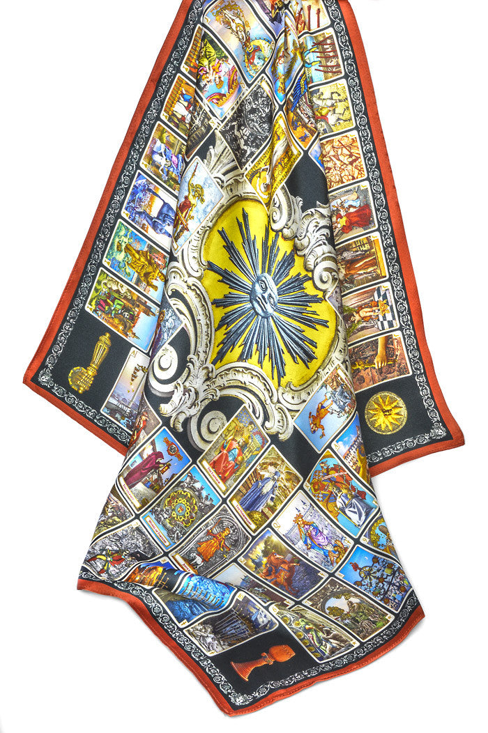 Tarot of Prague silk satin scarf - Baba Store - 2