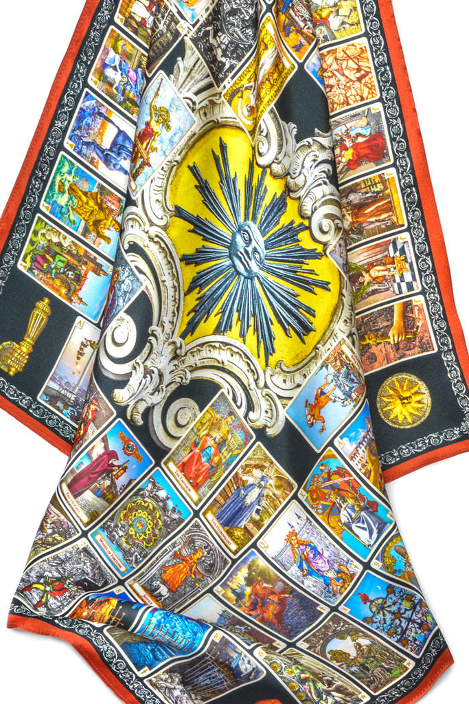 Tarot of Prague silk satin scarf - Baba Store - 1