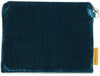 中世纪独角兽 - 丝绸天鹅绒刺绣腕带。蓝绿色。