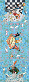 Printed scarf - Alice in Wonderland, The White Rabbit viscose wrap by Baba Studio