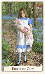 The Alice Tarot, pig baby, alice in wonderland, alice through the looking glass, alice in wonderland tarot